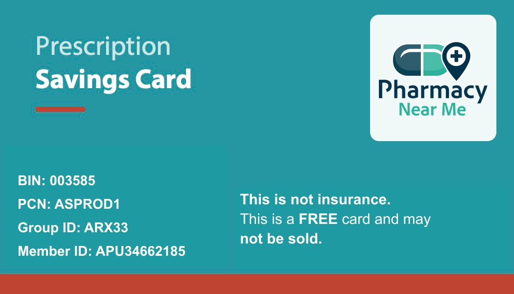 Prescription Discount Card Front
